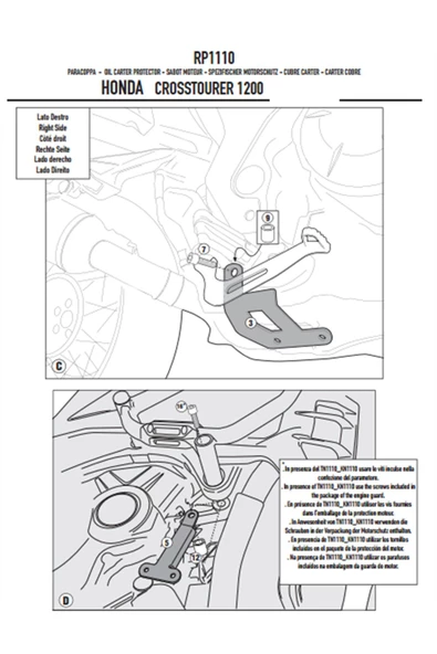 Givi Rp1110 Honda Vfr 1200x Crosstourer (12-19) Karter Koruma - 5