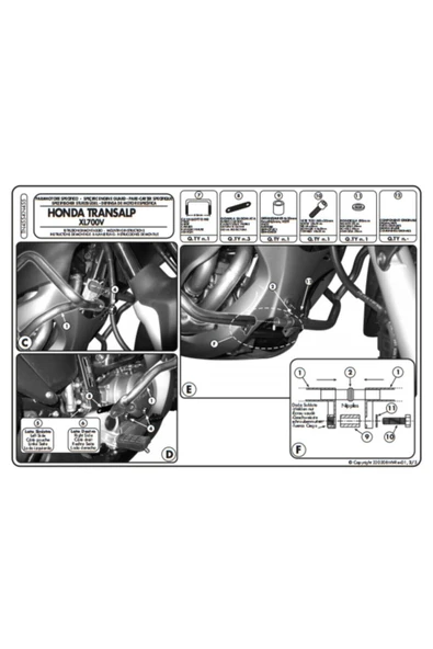 Kappa Kn455 Honda Xl 700v Transalp (08-13) Koruma Demiri - 3