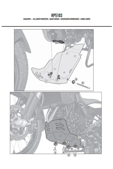 Givi Rp5103 Bmw F650gs - F800gs (08-17) - F700gs (13-17) - F800gs Adv. (13-18) Karter Koruma - 4