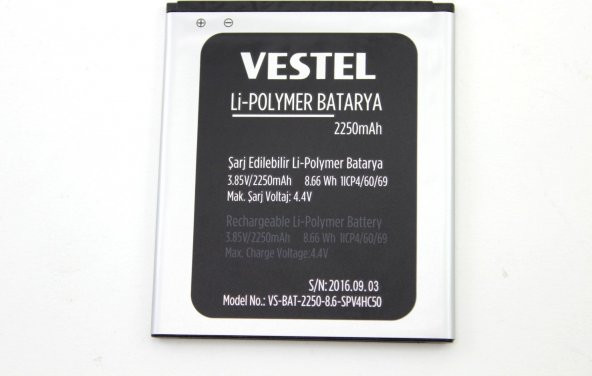 Vestel Venüs V3 5010 Batarya Pil