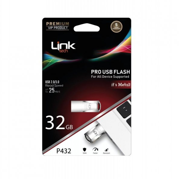 Linktech P432 Pro Premium 32GB Metal USB Flash Bellek - 3