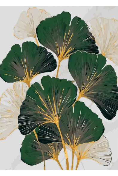 Harikabirev HARİKABİREV|ZÜMRÜT-GOLD SONSUZLU ÇİÇEĞİ SOL |ÇERÇEVELİ TEMPERLİ CAM TABLO TEKLİ DİKEY - Resim 2