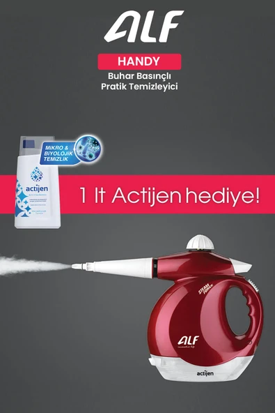 Alf BT-121 Steam Force Handy  3.5 Bar Buharlı Temizleyici Kırmızı 1200 W - 2