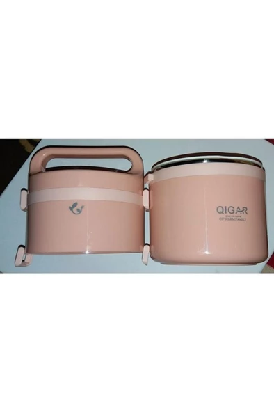 QIGAR, 2Litre, Çelik, Yuvarlak, Yemek taşıma kabı, Sefer tası, Yemek Termosu, FOOD 1095 - 2