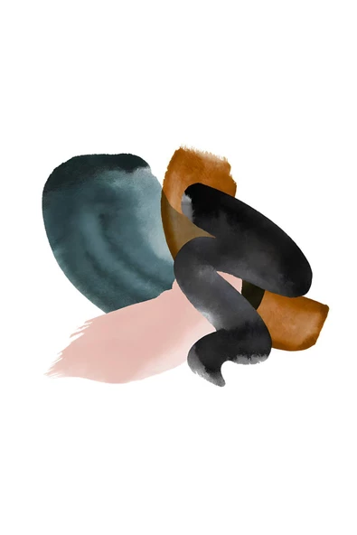 Harikabirev HARİKABİREV|TURKUAZ-PEMBE SOYUT VEKTÖR (ABSTRACT) 02 |ÇERÇEVELİ CAM TABLO TEMPERLİ 3LÜ DİKEY - Resim 4