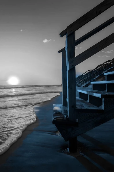 Harikabirev HARİKABİREV|MAVİ-GRİ DENİZ TEMALI KOMBİN 1|ÇERÇEVELİ TEMPERLİ CAM TABLO 3LÜ DİKEY - Resim 5