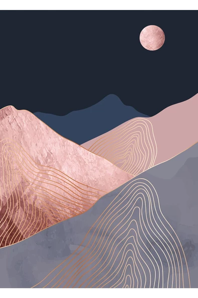 Harikabirev HARİKABİREV|PUDRA-GRİ KOMBİNİ SOYUT KOMBİN|ÇERÇEVELİ TEMPERLİ CAM TABLO 3LÜ DİKEY - Resim 3