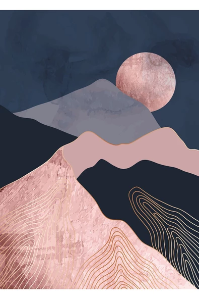 Harikabirev HARİKABİREV|PUDRA-GRİ KOMBİNİ SOYUT KOMBİN|ÇERÇEVELİ TEMPERLİ CAM TABLO 3LÜ DİKEY - Resim 2