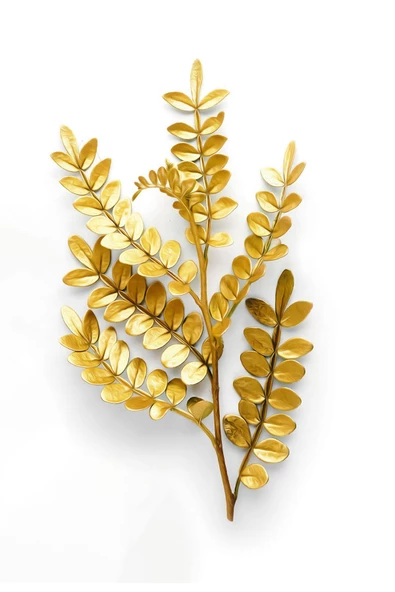 Harikabirev HARİKABİREV|GOLD-KAHVERENGİ ÇİÇEK SOYUT YAPRAK KOMBİNİ|ÇERÇEVELİ TEMPERLİ CAM TABLO 3LÜ DİKEY - Resim 4