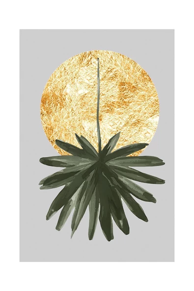 Harikabirev HARİKABİREV|SOFT-GOLD EN ŞIK SOYUT KOMBİNİ|ÇERÇEVELİ TEMPERLİ CAM TABLO 3LÜ DİKEY - Resim 4