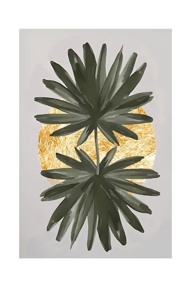 Harikabirev HARİKABİREV|SOFT-GOLD EN ŞIK SOYUT KOMBİNİ|ÇERÇEVELİ TEMPERLİ CAM TABLO 3LÜ DİKEY - Resim 3