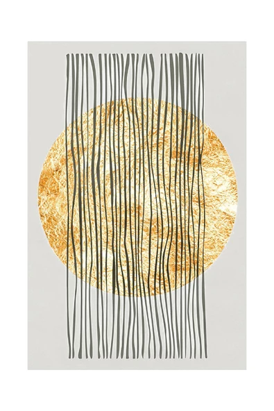 Harikabirev HARİKABİREV|SOFT-GOLD EN ŞIK SOYUT KOMBİNİ|ÇERÇEVELİ TEMPERLİ CAM TABLO 3LÜ DİKEY - Resim 2