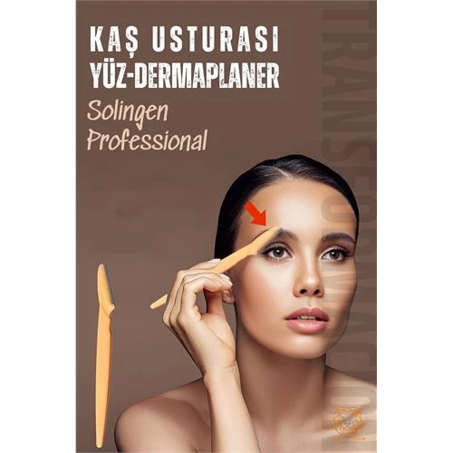 Kaş Şekillendirici Kaş Dermaplaner Yüz Usturası Solingen Professional