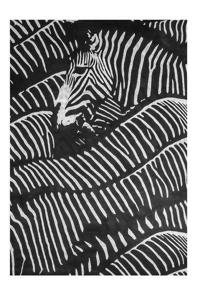 Harikabirev HARİKABİREV|SİYAH-BEYAZ EN ŞIK ZEBRA KOMBİNİ|ÇERÇEVELİ TEMPERLİ CAM TABLO 3LÜ DİKEY - Resim 3