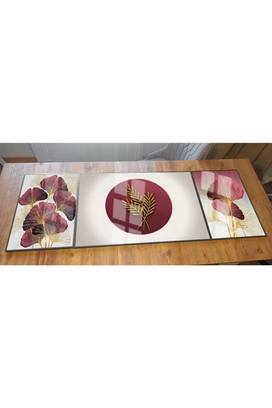 Harikabirev HARİKABİREV|PEMBE-GOLD KOMBİNİ SONSUZLUK ÇİÇEĞİ KOMBİNİ |ÇERÇEVELİ TEMPERLİ CAM TABLO - Resim 2