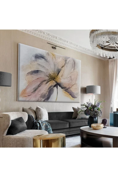 Harikabirev HARİKABİREV|KREM-SOFT KOMBİNİ EN ÇOK SEVİLEN ÇİÇEK TABLOSU |ÇERÇEVESİZ KANVAS TABLO ürün görseli