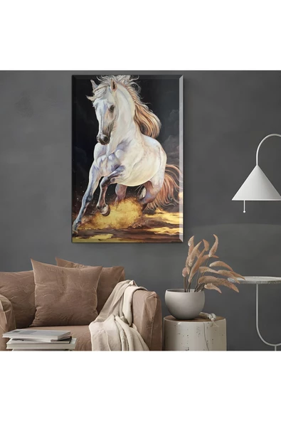 Harikabirev HARİKABİREV|ŞIK AT TABLOSU 34 |ÇERÇEVESİZ KANVAS TABLO ürün görseli
