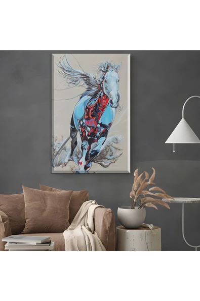 Harikabirev HARİKABİREV|ŞIK AT TABLOSU 27 |ÇERÇEVESİZ KANVAS TABLO ürün görseli