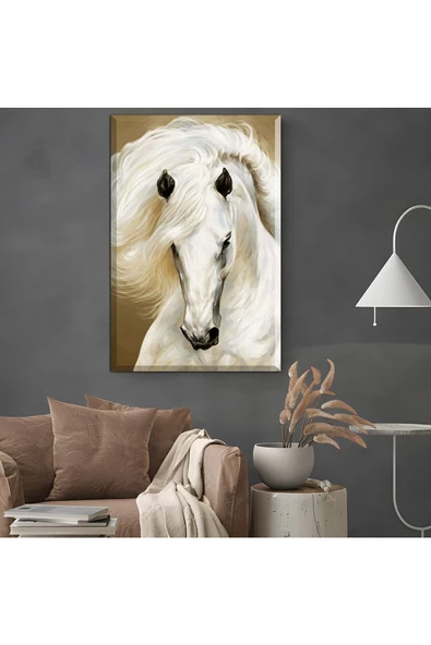 Harikabirev HARİKABİREV|ŞIK AT TABLOSU 33 |ÇERÇEVESİZ KANVAS TABLO ürün görseli