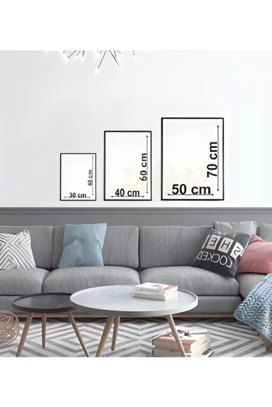 Harikabirev HARİKABİREV|KREM KAHVERENGİ SOFT TAHTA SOYUT KOMBİNİ|3LÜ KANVAS DKYKNVS - 2