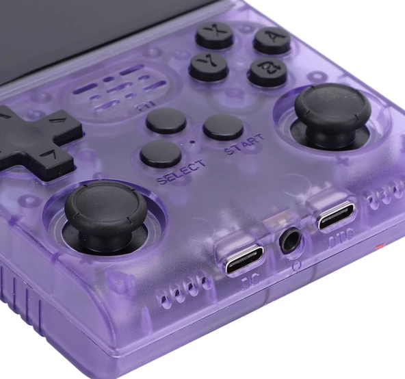 Retro El Oyun Konsolu 3.5 inç IPS HD Ekran  30000 Oyun Desteği 64 GB Hediye (şeffaf mor) - 8