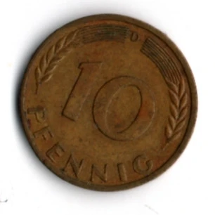 Almanya 10 Pfennig 1968-D (mp1844) - 2