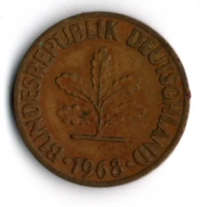 Almanya 10 Pfennig 1968-D (mp1844)