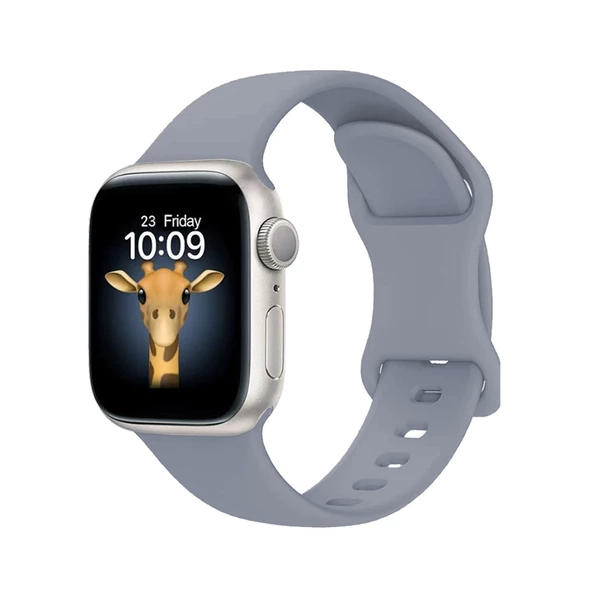 Apple Watch 44mm Kordon Çift Geçmeli Silikon Kordon Strap Kayış 131 - 8