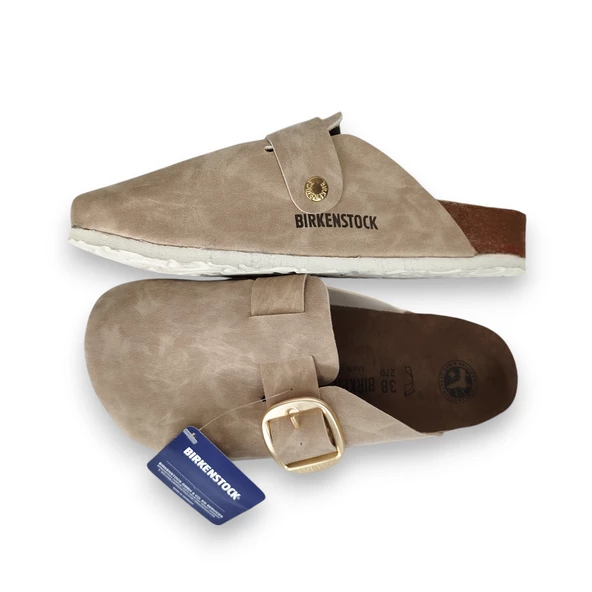 BİRKENSTOCK GOLD TOKA BOSTON TERLİK BEJ - Resim 2