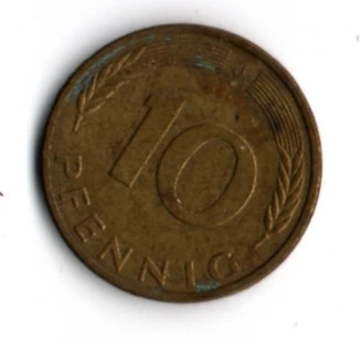 Almanya 10 Pfennig 1988-J (mp1851) - 2