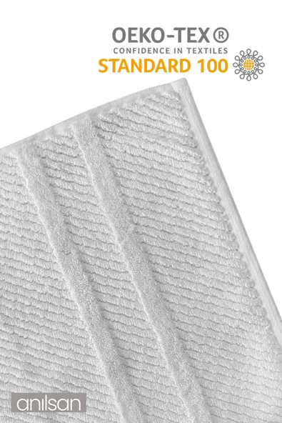 6'lı Beyaz Jakarlı El Havlusu - 50x90 Cm, 230 Gr, %100 Pamuk, Spa Ve Otel Havlusu, Günlük Kullanıma Uygun - 3