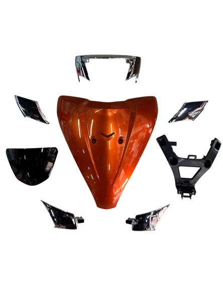 TVS JUPİTER125 ÖN KAPORTA SETİ TURUNCU (13 PARÇA) - Resim 3