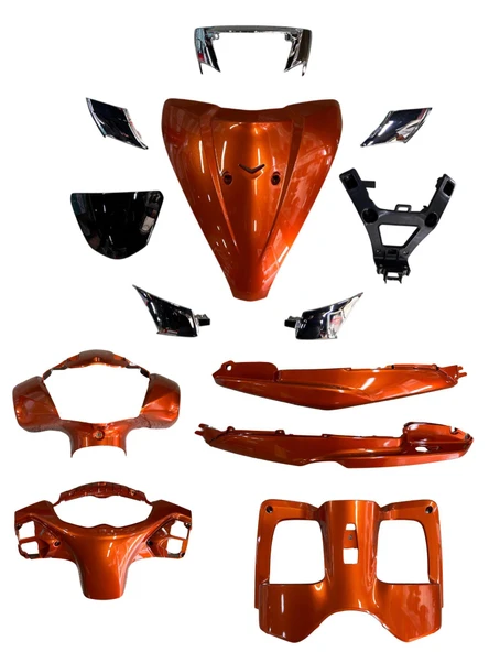 TVS JUPİTER125 ÖN KAPORTA SETİ TURUNCU (13 PARÇA) - Resim 2