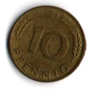 Almanya 10 Pfennig 1988-F (mp1847) - 2