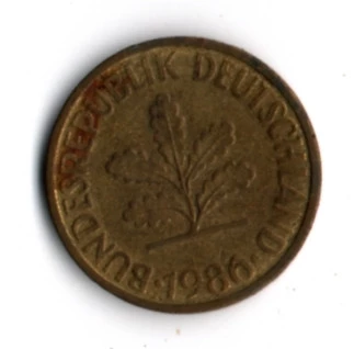 Almanya 10 Pfennig 1986-G (mp1858) ürün görseli