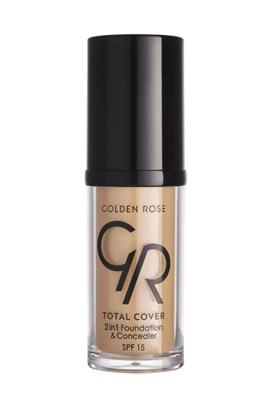 Golden Rose Total Cover 2in1 Foundation & Concealer No: 22 Natural Beige - Fondöten & Kapatıcı - 8691190963828