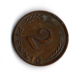 Almanya 2 Pfennig 1966-J (mp1860) - Resim 2
