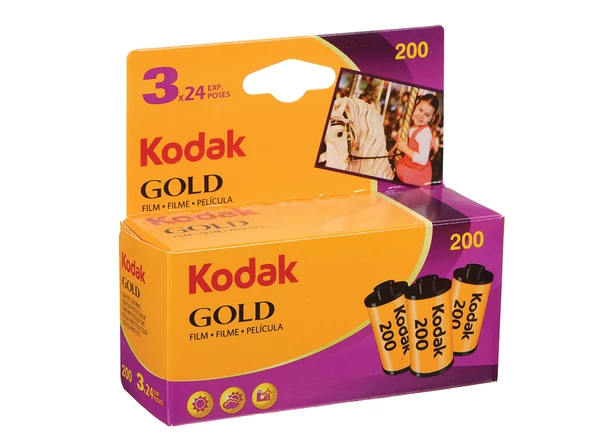 Kodak Gold 200 / 135-24 Film (3'lü Paket)