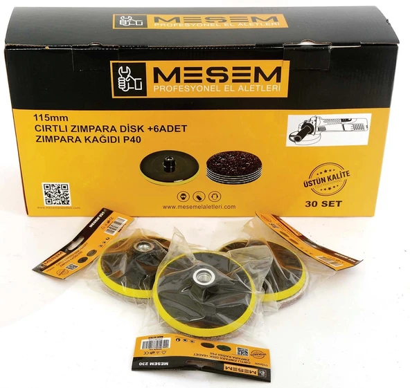 MEŞEM CIRTLI ZIMPARA (6 YEDEKLİ) 115MM 40P KUM 229