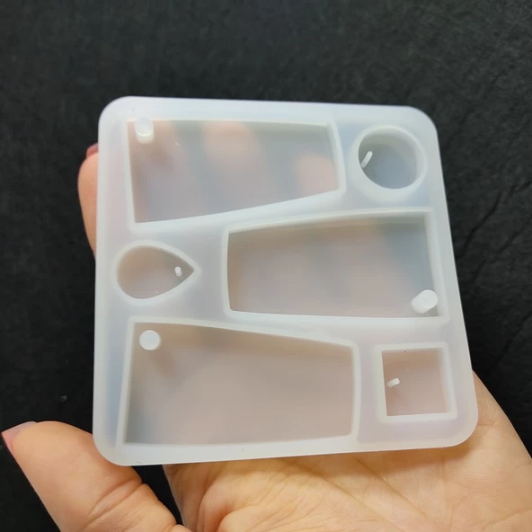 Küpe Kolye Reçine Epoksi Kalıp -Kod:126 - 3