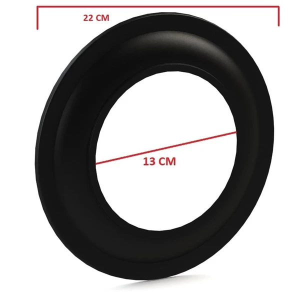 0,40 MM MAT SİYAH SOBA BORU AYNASI - 2