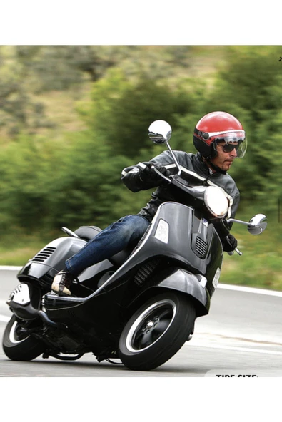 Yasa P2 Motosiklet Scooter Dış Lastiği 350-10 Tubeless Tl (İÇ LASTİKSİZ) Ön/arka - 7