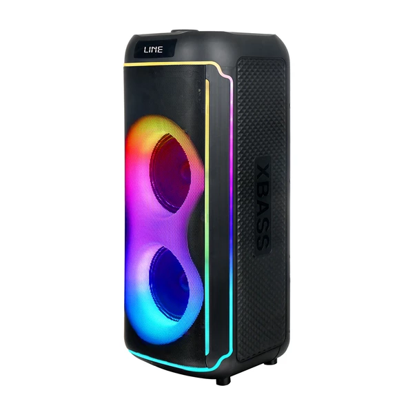 Zore GD-2606 Dijital LED Göstergeli FM Radyolu Mikrofonlu RGB TWS Çift 6.5 inç Stereo Bass Kablosuz Karaoke Hoparlör - Resim 3