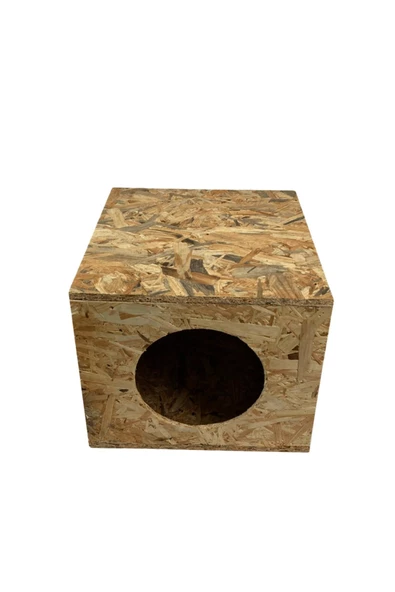 Reyo Kedi Evi Dış Ortam Uygun Ahşap Kedi Evi 34x27x24 cm - 3