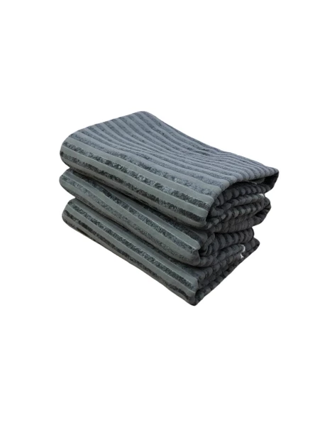 1 Adet Royam Yeni Bambu Çizgili Süngerli Kaymaz Koltuk Çekyat Örtüsü - 13