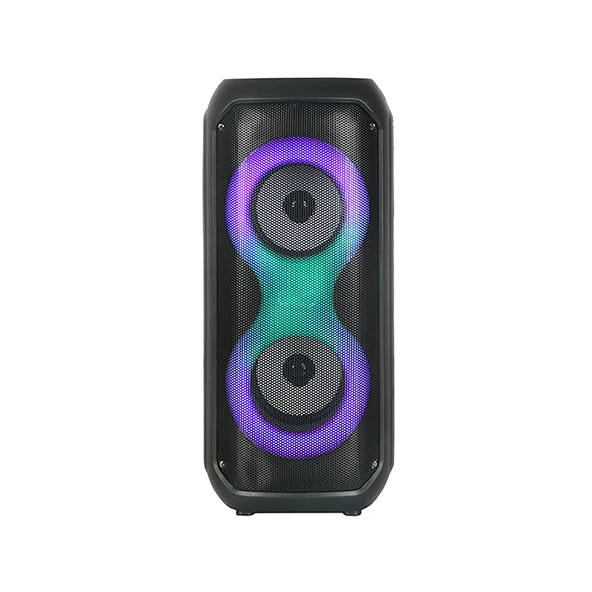 Zore GD-2413 FM Radyolu RGB TWS Çift 4 inç Stereo Bass Kablosuz Hoparlör - Resim 5