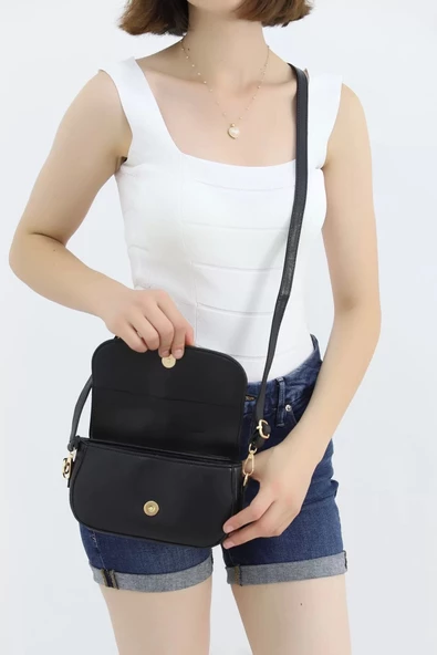 Omuz Çanta Siyah - 3012.1853. - Resim 2