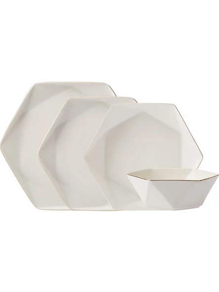 Karaca Streamline Esquina 24 Parça 6 Kişilik New Bone Yemek Takımı - 3