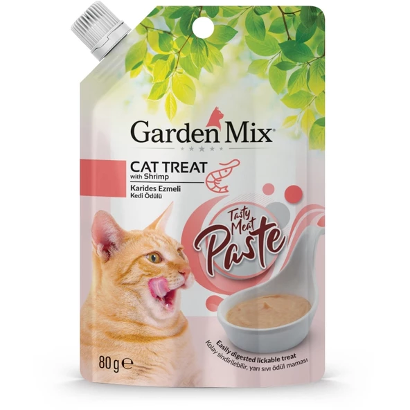 Garden Mix Tavuk ve Karidesli Ezmeli Kedi Ödülü 80 Gr