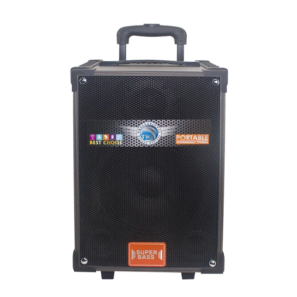 Zore LT-908 Dijital LED Göstergeli FM Radyolu Mikrofonlu TWS 8 inç Stereo Bass Kablosuz Karaoke Hoparlör - Resim 3